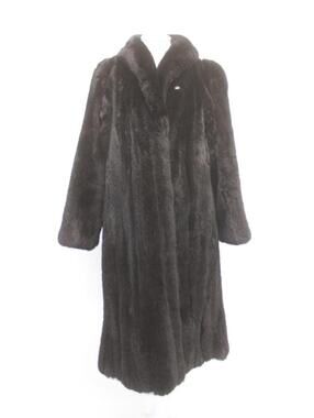 Excellent Black Sheared Fox Fur Coat Women Woman Size 6-8 Small/Medium